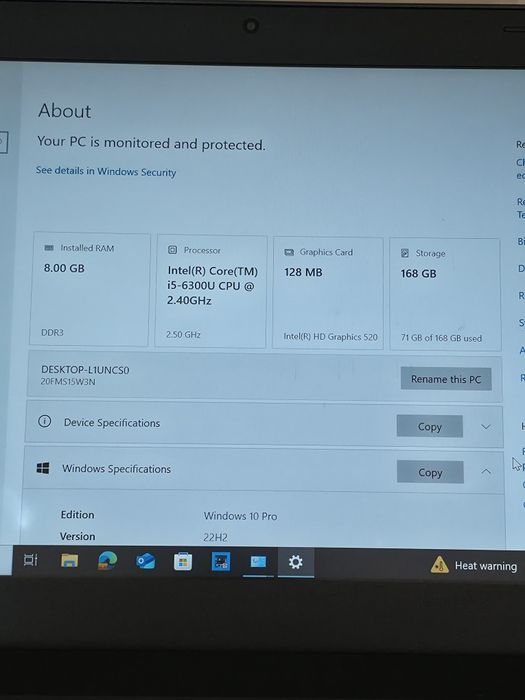 Лаптоп Lenovo ThinkPad T460