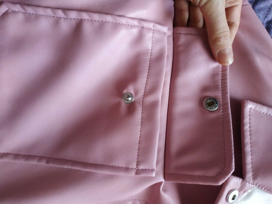 Кожаная куртка рубашка для девочки