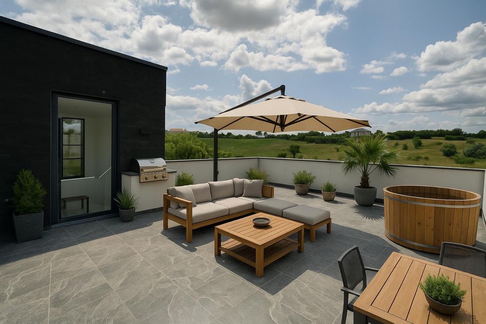 Vilă Modernă Single- Acoperis Tip Terasă 70mp/ 4 Camere / REDIU!