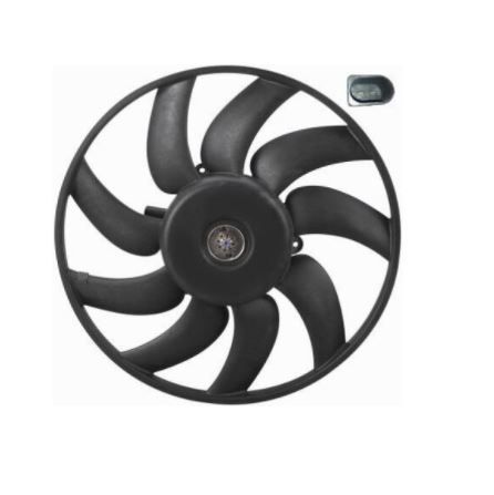 GMV ventilator radiator Audi A4 (B8), 2008-2015, motor 2.0 TDI, 2.7 TDI; 3.0 TDI, diesel, 1.8 TFSI, 2.0 TFSI, 3.0 V6k TFSI, 3.2 V6, benzina, 200 W; 350 mm; 2 pini, tip Valeo