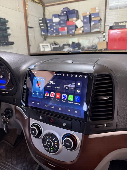 Navigatie Android Hyundai Santafe Waze Youtube + Camera Marsarier