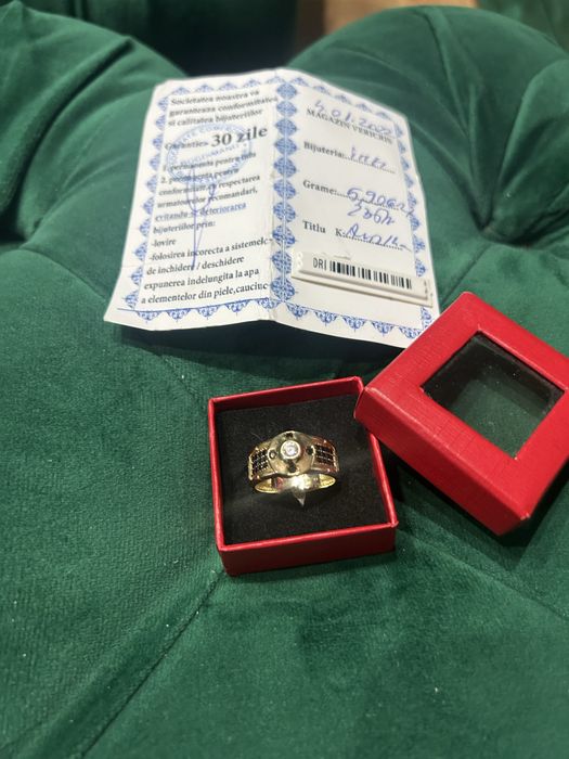 Vind inel aur nouuuu barbatesc 585 /14 k
