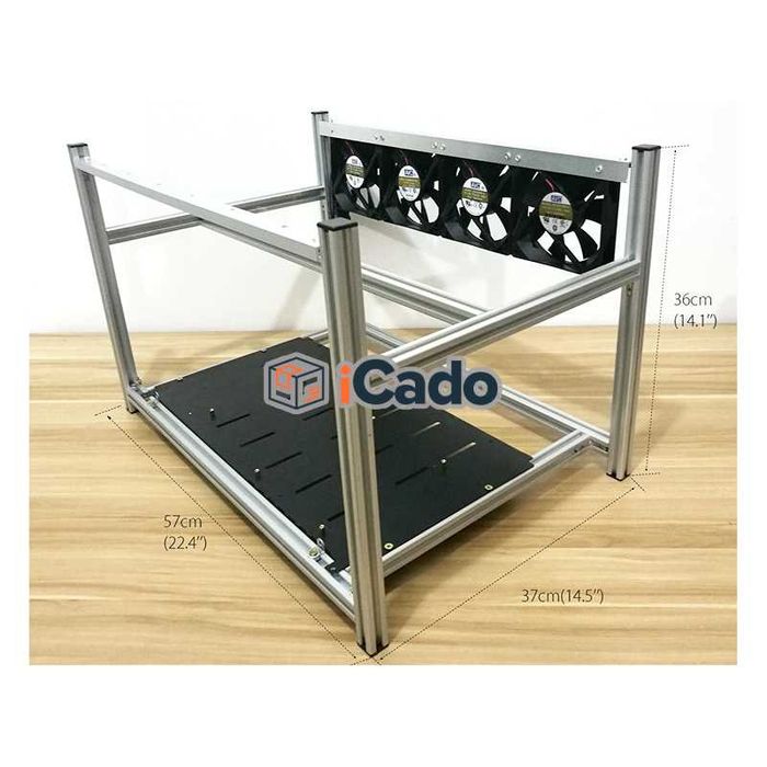 Carcasă miner pentru 6 plăci video