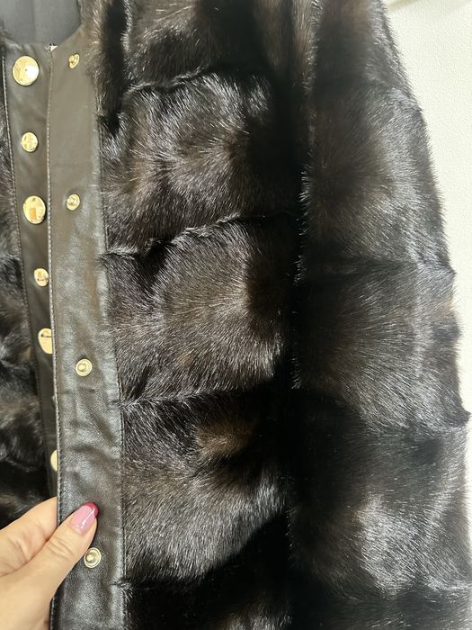 Ново палто с косъм Zara, S