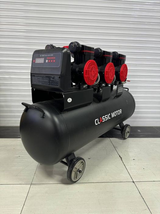 120 литр безшумный безмасляный компрессор Classic 1,6 мотор арзон