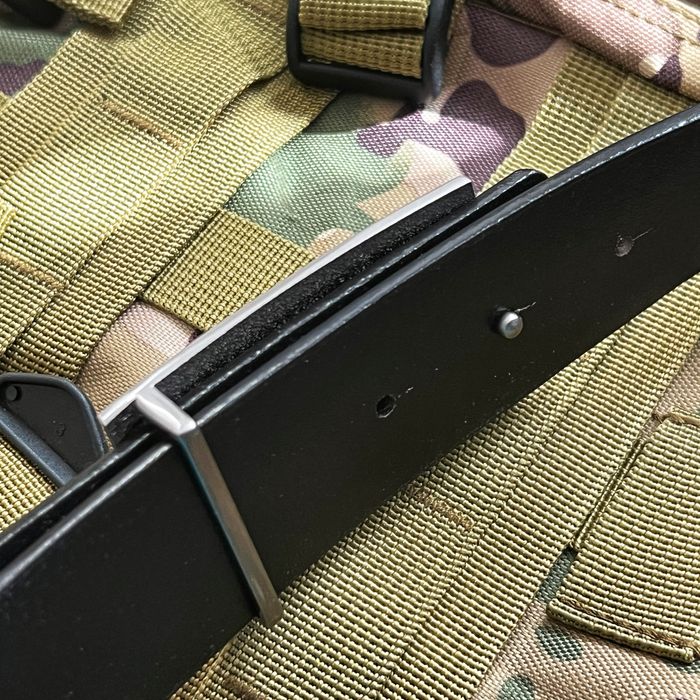 СК мъжки колан от естествена кожа с метална катарама 115/120/125см