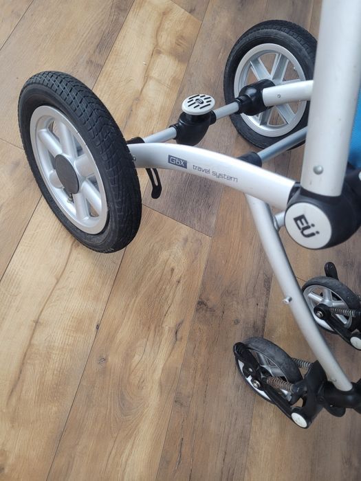 Cărucior 2 în 1 GbX Travel System – Albastru/Gri – Stare Bună