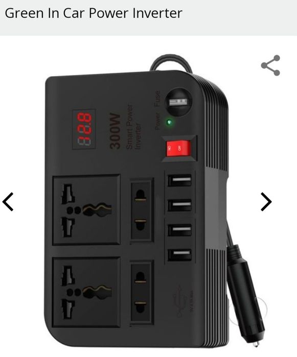 Инвертор преобразователь напряжения в авто с 12 вольт в 220 вольт Та