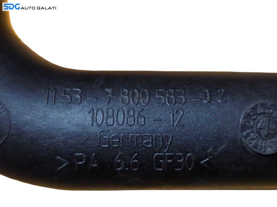 Furtun Conducta Apa BMW Seria 5 E60 E61 2.0 D N47 2006 - 2010 Cod 1153-7800583-02 7800583 108086-12 [N4699]