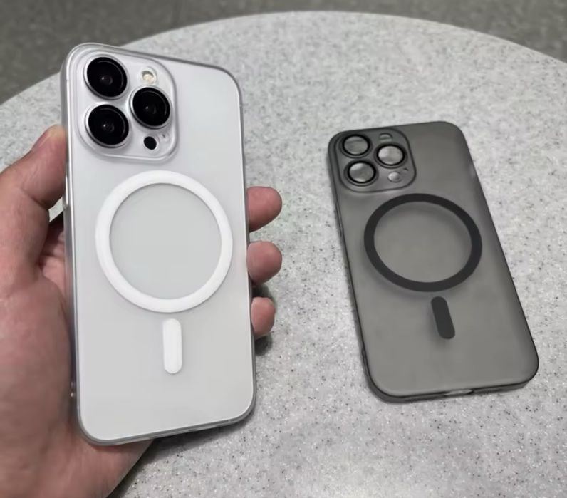 iPhone 17,16 всички модели ултра-тънък MagSafe кейс с протектор камера
