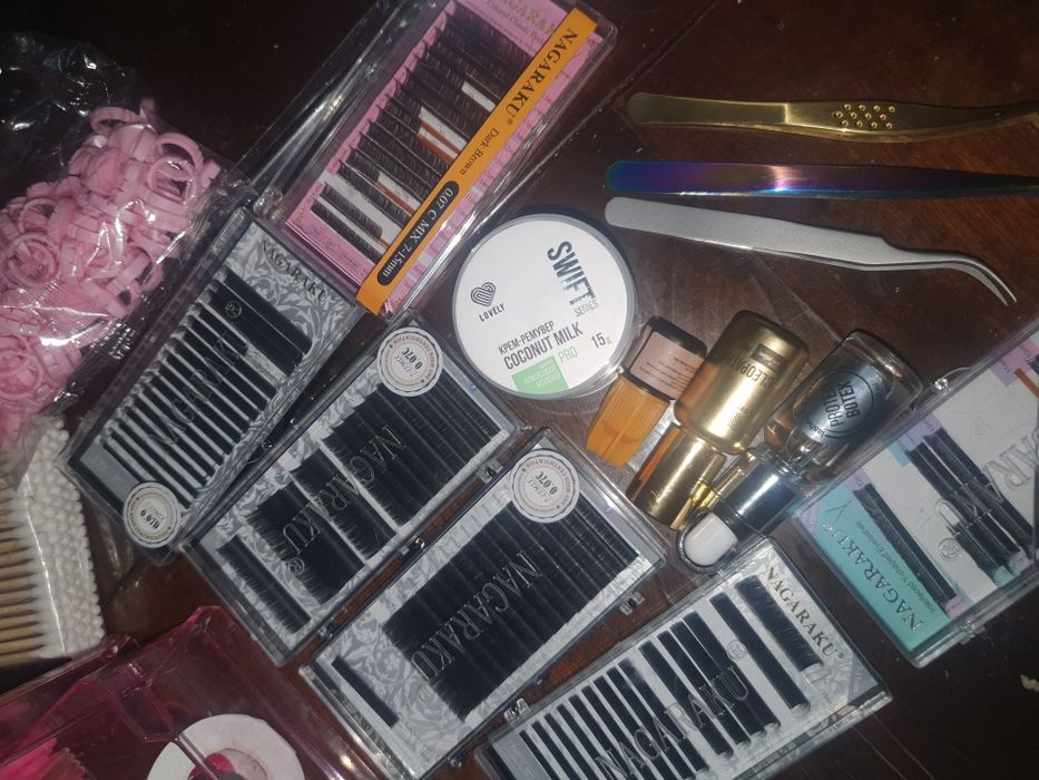 Продам всё для наращивания и ламинирования бровей и ресниц