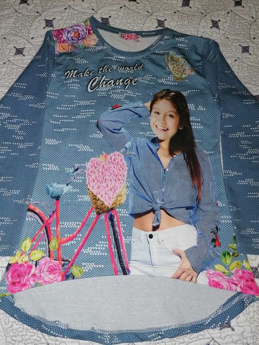 Bluza fetite 8  - 10 ani