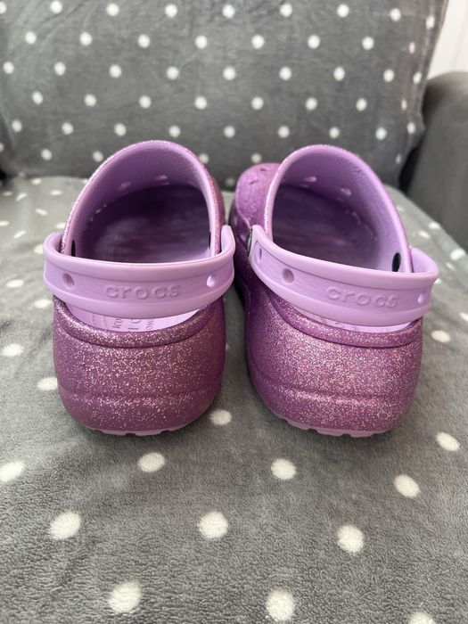 Crocs mov gliter 37
