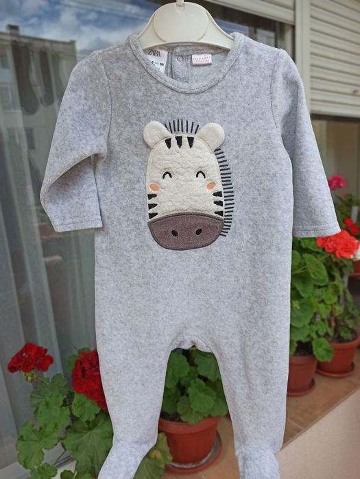 Лот MAYORAL, ZARA, PRIMIGINO, H&M плюшени ромпъри, размер 0-3 месеца