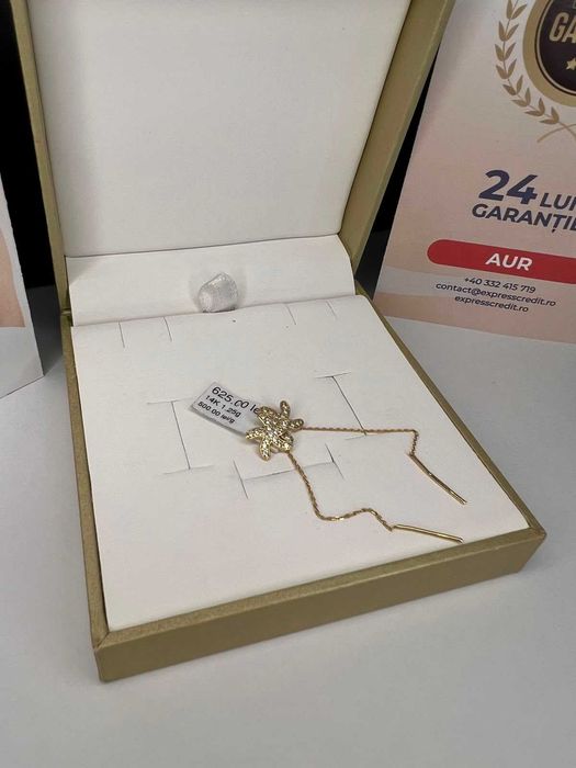 Cercei Aur 14K 1.35gr (AG42 B.13470) GARANTIE 24 LUNI