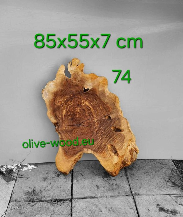 Дървен материал от маслина (янове) и шайби. Olive Wood Live Edge Slabs