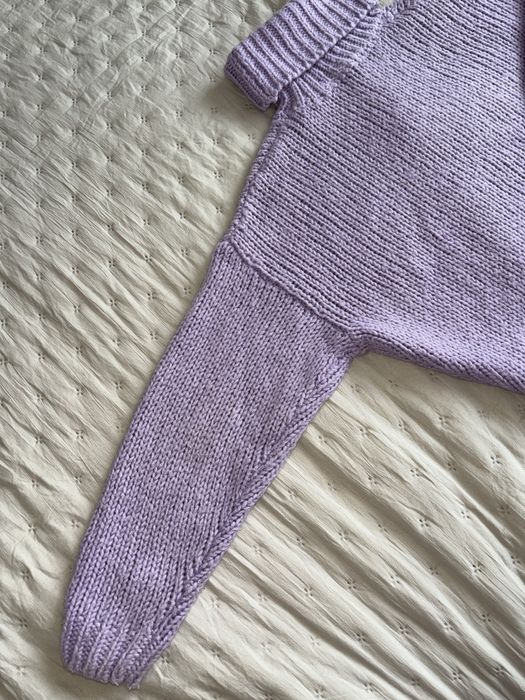 Лилав пуловер New Yorker размер S