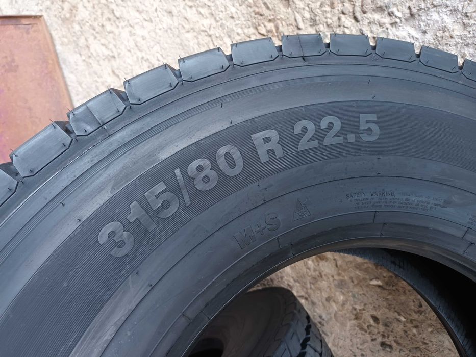 4 Нови товарни гуми 315/80 R22.5 Semperit Runner D2 156/150L M+S 20PR