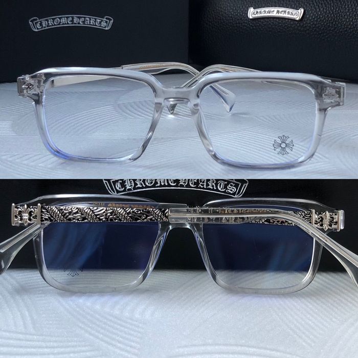 Очила за компютър Диоптрични рамки прозрачни слънчеви chrome hearts