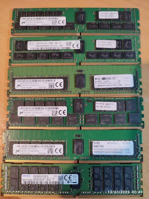 Продавам DDR4 ECC Registered (RDIMM) сървърна server  workstaion памет