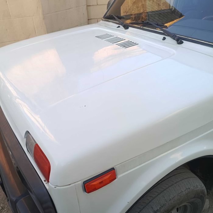 Капот нива 2121 белый