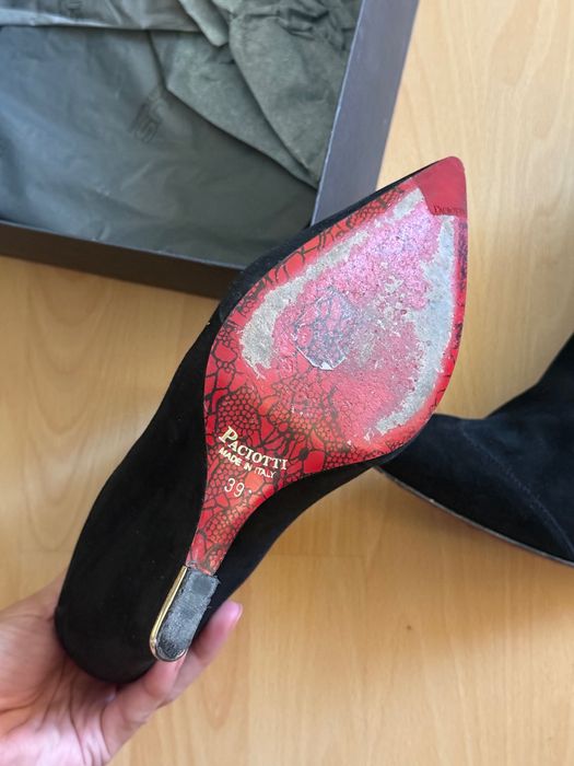 Оригинални боти Cesare Paciotti велур