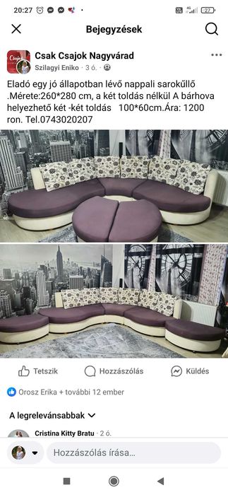 De vanzare un coltar nextensibil