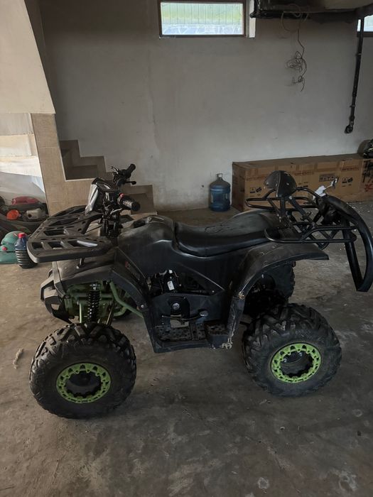 Atv 125 cc kdx verde cu negru trebuie batterie noua
