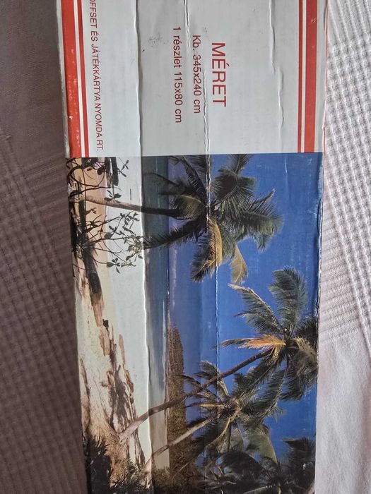 Fototapet hârtie, peisaj plajă exotica, palmieri