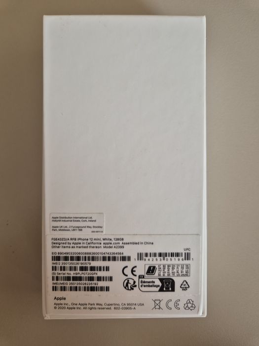 Iphone 12 mini White, 128gb