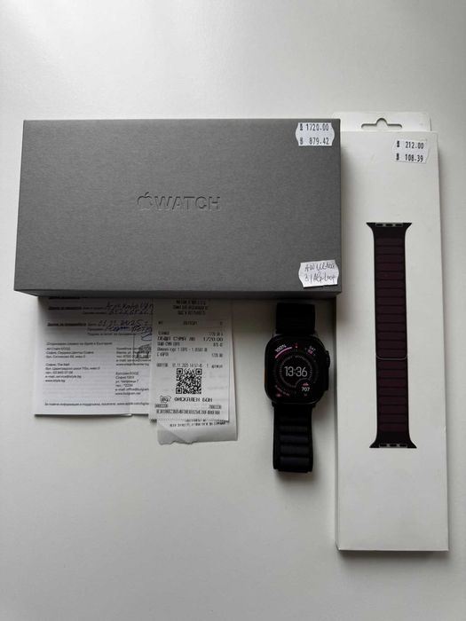 !! ПЕРФЕКТЕН Apple Watch Ultra 3 Black Ti, 2 г. гаранция от iAbalka