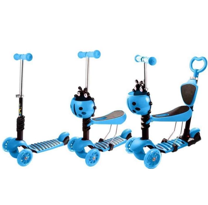 Trotineta 5 in 1 smart Kids Buburuza gargaritie lumini