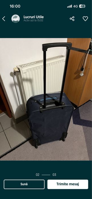 Geamantan pe roti troller 60/35/25cm