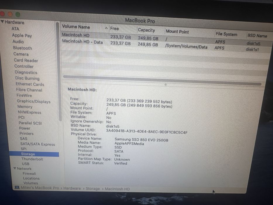 MacBook Pro 13” Mid 2012 – 16GB RAM / 250GB SSD