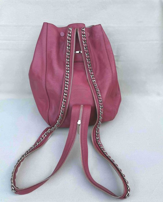Jimmy Choo Echo 2way Rucsac sau Geanta Umar Caramiziu Piele Original