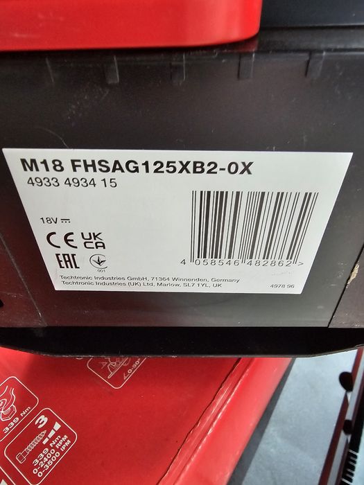 Flex milwaukee M18 FHSAG125XPDB2-0X