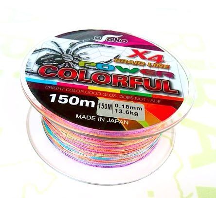 Цветно плетено влакно 150мт 0.12мм до 0.40мм