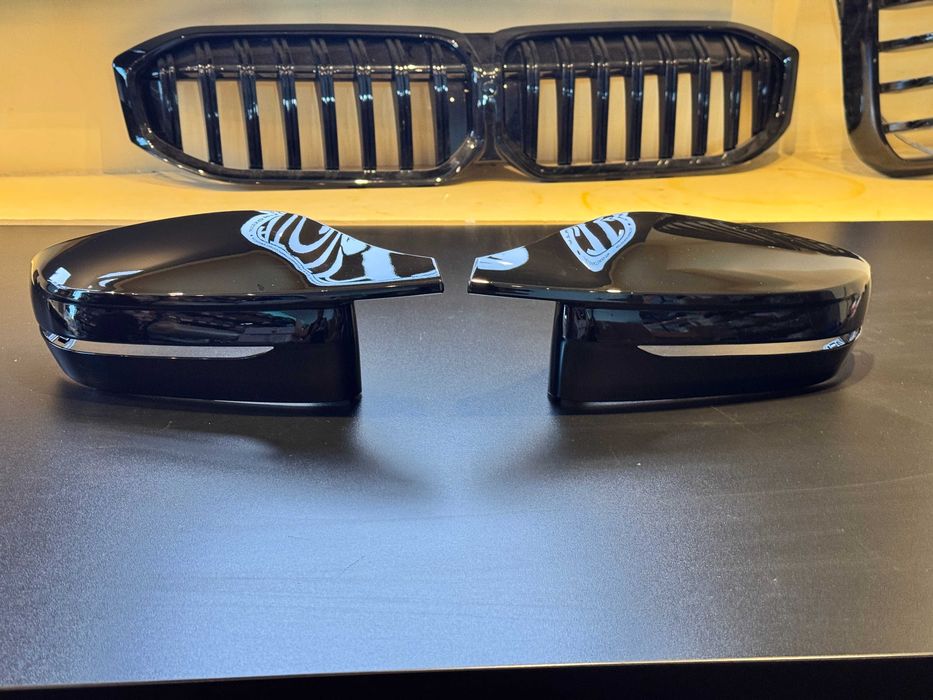 Capace Oglinzi Tip Batman - BMW Seria 3 G20 Negru Lucios