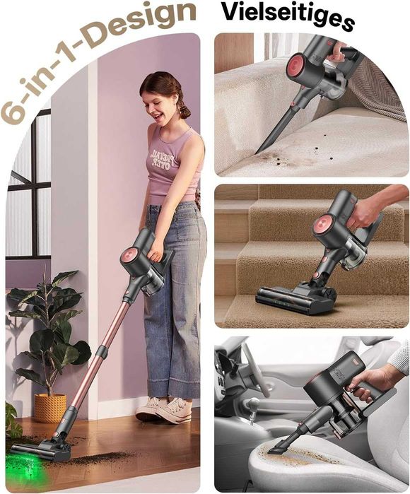 Aspirator vertical cu acumulator Vexilar V10PRO 45000Pa/450W sigilat