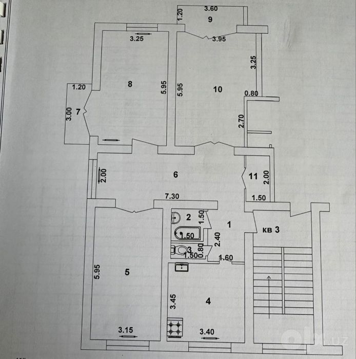 3 хонали квартира сотилади метро Беруний. Akfa Medline. Ташгу. Фароби