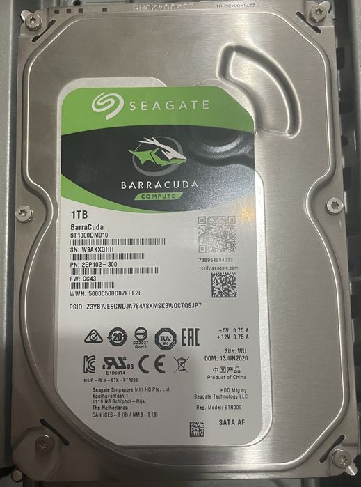 1 ТБ Жесткий диск Seagate BarraCuda