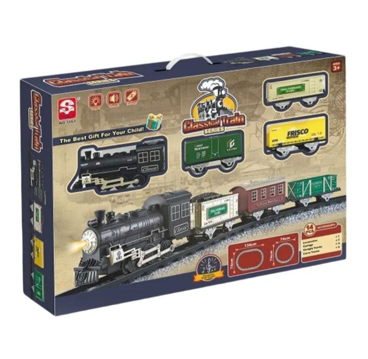 Детская железная дорога с подсветкой и звуковым эффектом