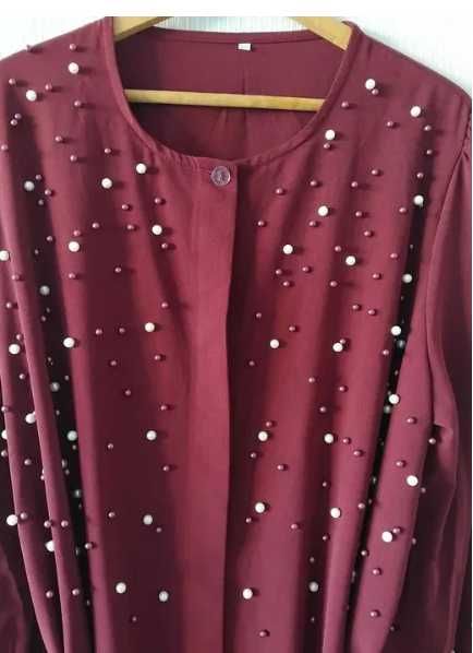 Нови стилен дамски сатенен халат/кимоно + пижама-размер ХЛ- 30евро