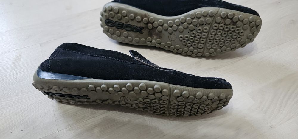 Mocasini piele intoarsa Geox