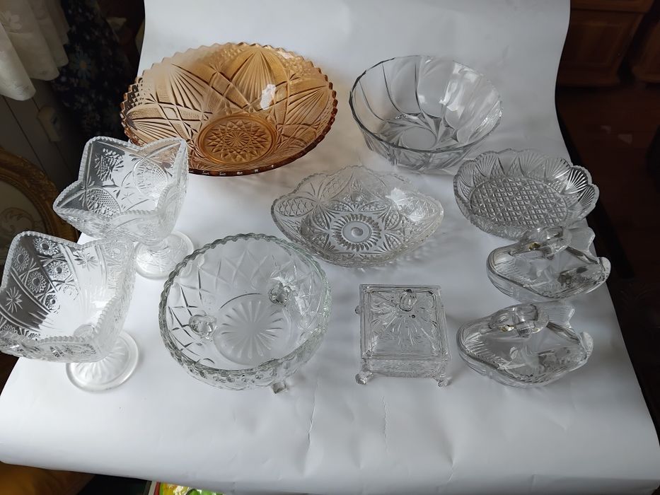 Кристални и стъклени вази и фруктиери