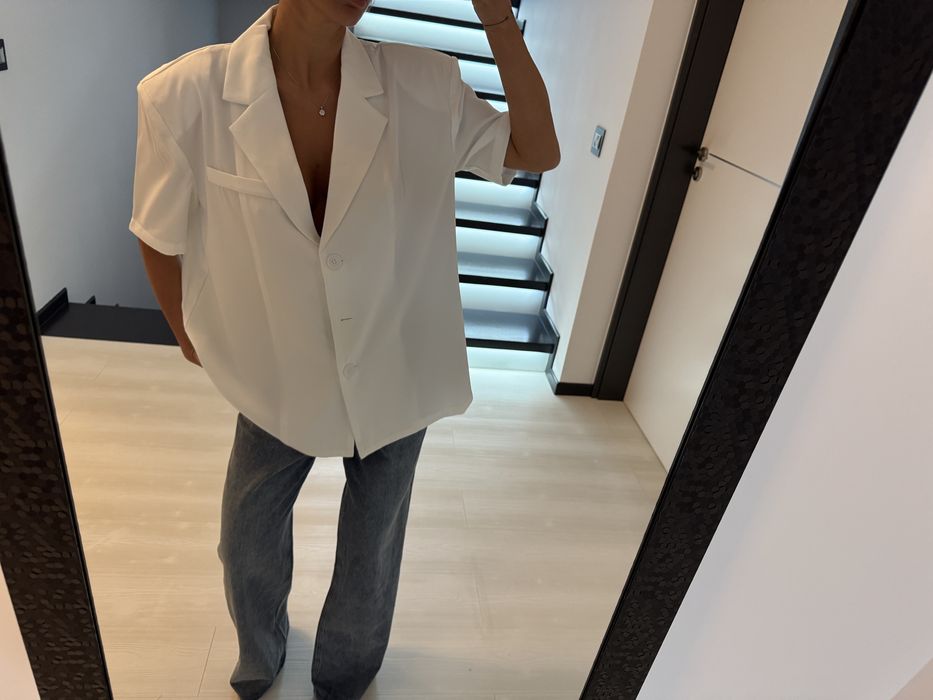 Sacou cu maneca scurta oversized
