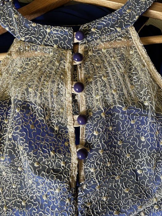 Rochie lunga, albastra, marimea 36