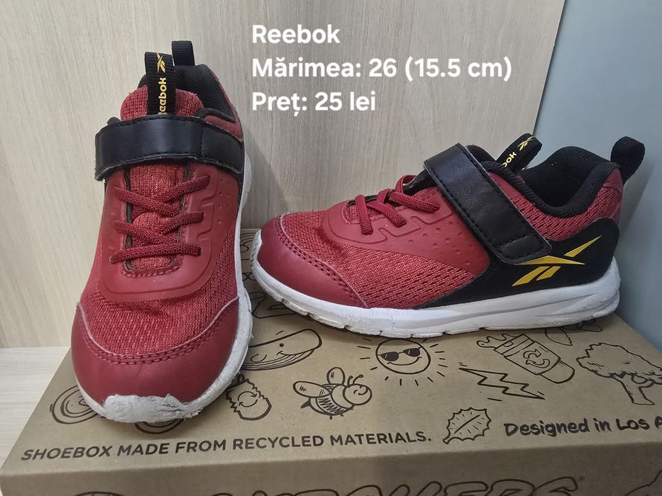 Pantofi sport Nike Adidas Reebok mărimea: 20, 23.5, 25, 26.