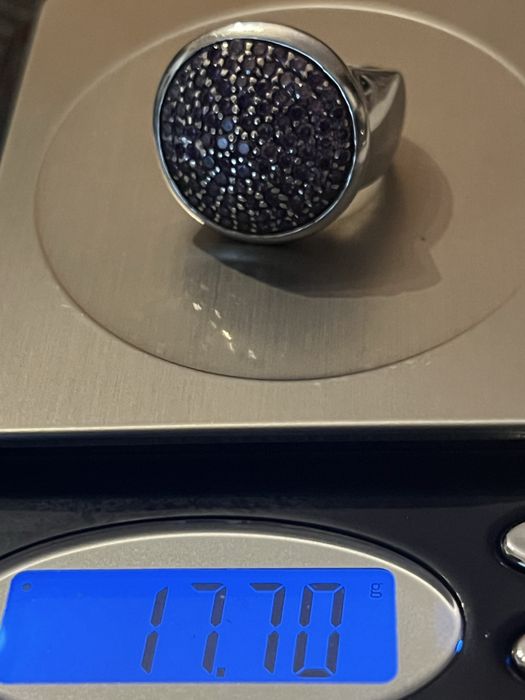 Inel din argint cu zirconii mov Giorgio  Martello