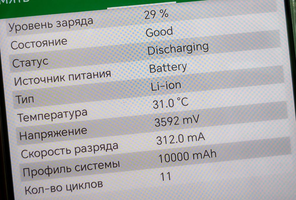 Honor Win батарея 10.000